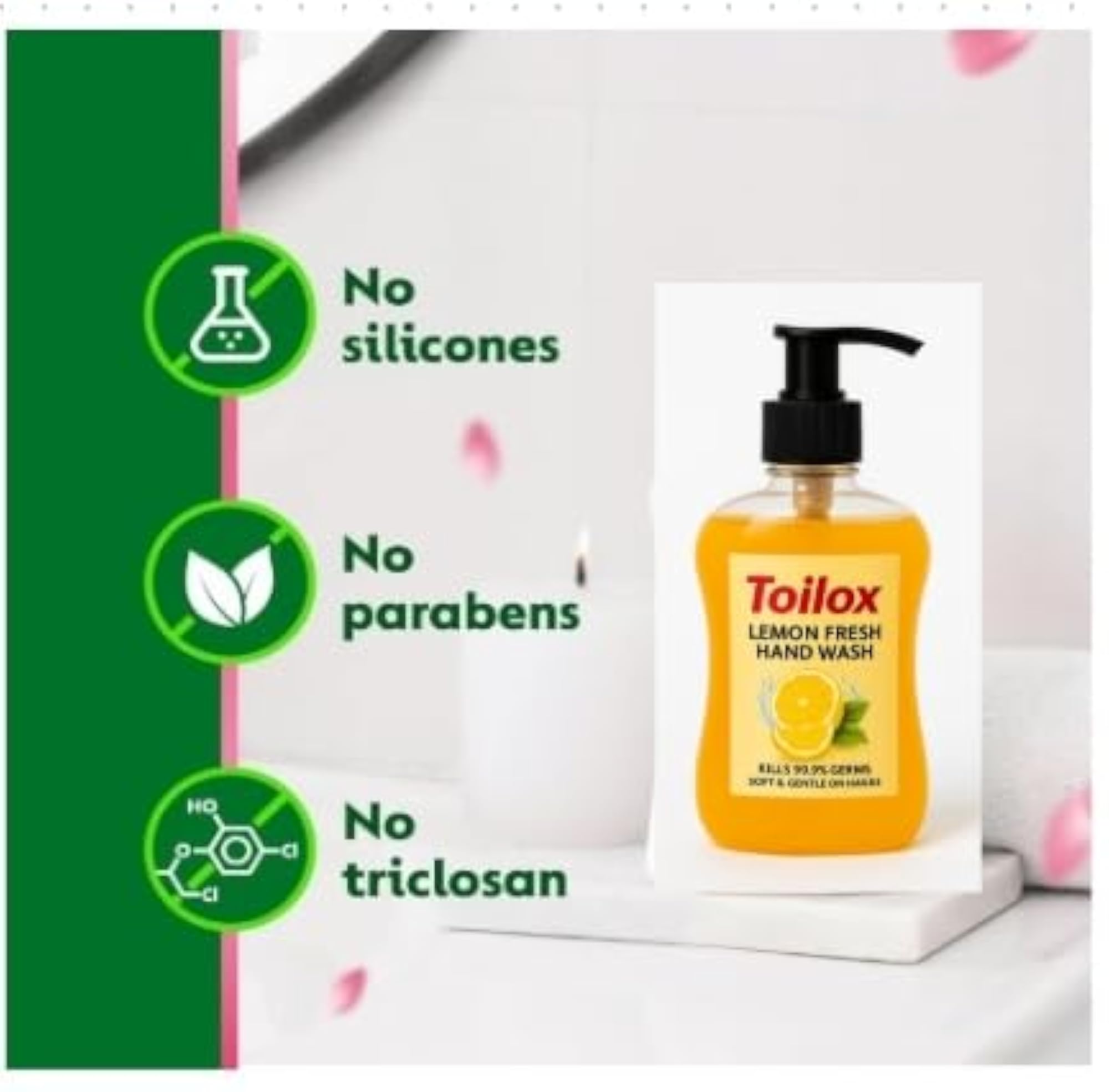 Toilox Hand Wash 250ml, Gentle on Hands, Tough on Germs
